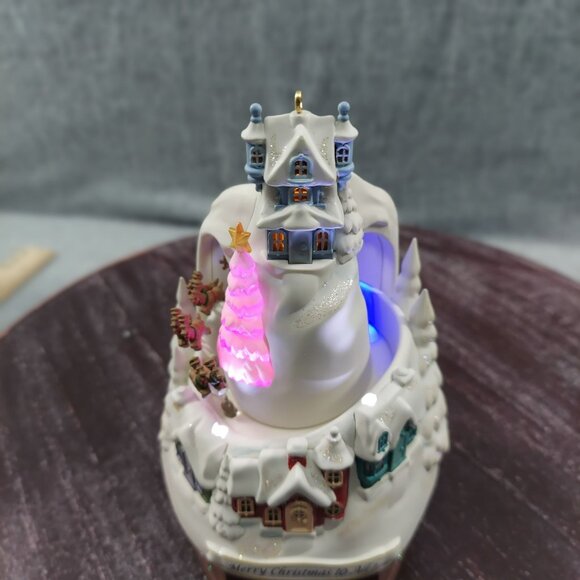 Hallmark Keepsake Merry Christmas To All Magic Musical Animated Ornament With Li - Picture 9 of 14